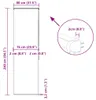 vidaXL Roleta prysznicowa z kasetą 80x240 cm szerokość Podgląd zdjęcia produktu 7