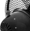 Close-up of the motor housing and fan guard of a black fan. Produktbild-Vorschau