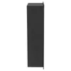 A side view of a black cabinet. Voir les images du produit