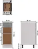 vidaXL Cassettiera grigio cemento 30x46x81,5 cm Materiale Anteprima dell’immagine prodotto 11