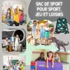 HECKBO Sac à cordon enfant avec motif dinosaures | Sac de Voir les images du produit 8