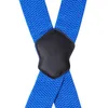 Hosenträger X-Form, Serie X, Blau, 120x5 cm, 4 Clips mit Produktbild-Vorschau 4