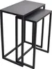 LOFT42 Brick set von 2 Beistelltischs - Metall - schwarz - Produktbild-Vorschau 1