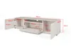 TV-Schrank Masimo 180 cm, TV Lowboard mit vier Regalen, auf Produktbild-Vorschau 5