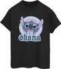 Disney - "Ohana" T-Shirt für Damen BI30268 (M) (Schwarz) Produktbild-Vorschau 1
