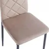 Krzesło tapicerowane nowoczesne do jadalni salonu welurowe Podgląd zdjęcia produktu 4
