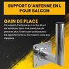 Extralink Fi 50 mm Support mural pour antenne 200 mm, acier Voir les images du produit 5