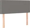 vidaXL LED Kopfteil Dunkelgrau 100x5x78/88 cm Stoff Produktbild-Vorschau 4