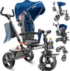 KIDIZ® Dreirad 5in1 Kinderdreirad mit Schubstange Produktbild-Vorschau 1