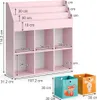 Dětská polička Vicco Luigi Růžová 107.2 x 114.2 cm se 6 Náhled obrázku produktu 3