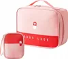 A pink and red medical organizer bag and a smaller matching pouch. Náhľad obrázku produktu