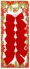 Rubans de Noël 8 x 8,5 cm rouges, lot de 6 pièces, Voir les images du produit 5