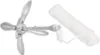 A folding anchor and a coil of rope are displayed against a white background. Náhľad obrázku produktu
