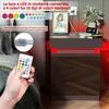 Nachttisch Nachtschrank mit LED-Beleuchtung mit 3 Produktbild-Vorschau 2
