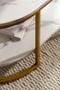 FineBuy Couchtisch 100x60x45 cm Weiß Marmor Optik Produktbild-Vorschau 5