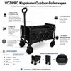 120L Klappbarer Outdoor Wagen mit Rollen, Outdoor-Trolley Produktbild-Vorschau 2
