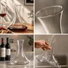 Weindekanter 1,4 L aus Glas – Weinkaraffe für Rotwein – Produktbild-Vorschau 6