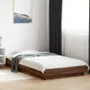 vidaXL Bettgestell mit LED Braun Eichen-Optik 75x190 cm Produktbild-Vorschau 2
