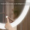 Schminktisch mit LED-Spiegel und 4 Schubladen, Frisiertisch Produktbild-Vorschau 6