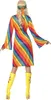Regenbogen Hippie - Kostüm Kleid für Fasching Größe: M Produktbild-Vorschau 2