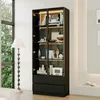 Glasvitrine mit 2 Glastüren und Beleuchtung, Vitrine mit 2 Produktbild-Vorschau 1
