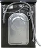 The back of a washing machine with hoses and a power cord visible. Produktbild-Vorschau