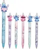 A collection of cartoon character pens arranged in a line against a white background. Podgląd zdjęcia produktu
