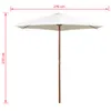 vidaXL Sonnenschirm 270×270 cm Holzstange Cremeweiß Produktbild-Vorschau 5