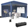Outsunny Pavillon, 3 x 3 meter, waterdicht, in hoogte Productafbeelding-voorbeeld 1