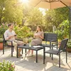 Outsunny tuinmeubelset, zithoek voor 4 personen, tuinlounge Productafbeelding-voorbeeld 2