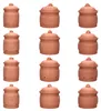 3er Set Terra Tontöpfe mit Deckel aus Terrakotta Kartoffel Produktbild-Vorschau 8