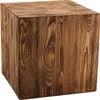 A wooden cube on a white background. Produktbild-Vorschau
