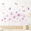 Cartoon Wandsticker Kinderzimmer Pusteblume Schmetterling Produktbild-Vorschau 1