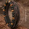 Herren  Armband mit matten schwarzen Steinen und Produktbild-Vorschau 4
