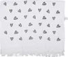 Clayre & Eef Gästehandtuch 40x66 cm Weiß Baumwolle Herzen Produktbild-Vorschau 1
