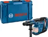 A blue Bosch branded case and a blue Bosch rotary hammer drill. Produktbild-Vorschau