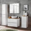 Hängesäule April 1 Tür, Weiß und Holzoptik Produktbild-Vorschau 6