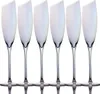 Intirilife 6x Champagner Glas mit moderner Kante und Produktbild-Vorschau 1