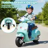 Moto elettrica per bambini COSTWAY, Vespa 12V con ruote da Anteprima dell’immagine prodotto 5
