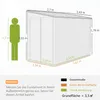 Outsunny Metall Gerätehaus 3,5 m² 143x270x202cm Produktbild-Vorschau 3