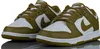 A pair of Nike Dunk Low Retro "Pacific Moss" sneakers are shown against a white background. Produktbild-Vorschau