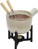 Porzellan-Fondue mit Brenner 450 ml + 2 Gabeln Produktbild-Vorschau 4