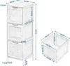 EUGAD Badezimmerschrank schmal, mit 3 abnehmbaren Produktbild-Vorschau 3