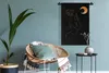 MuchoWow® Wandteppich Wandbehang Frau - Mond - Gold - Produktbild-Vorschau 5