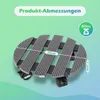 Hengda 2x WPC Pflanzenroller 30x7.5 cm Blumenroller bis 80 Produktbild-Vorschau 2