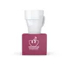 A white mug with a grumpy face design sits on top of a magenta box with the brand logo. Náhľad obrázku produktu