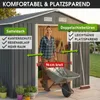 BRAST Gerätehaus Geräteschuppen Metall | 235x131x192 | Produktbild-Vorschau 6