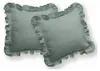 Baumwoll-Kissenbezug 40x40 Pure mit Rüsche Mint 2pcs Produktbild-Vorschau 1