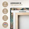 MuchoWow® - Leinwandbilder - Abstrakt - Würfel - Gold - Produktbild-Vorschau 3