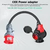 Adaptér CEE 16A 400V na 3x 230V 16A rozdělovač, gumový Náhled obrázku produktu 2